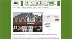 Desktop Screenshot of parkhotelilford.com