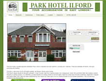 Tablet Screenshot of parkhotelilford.com